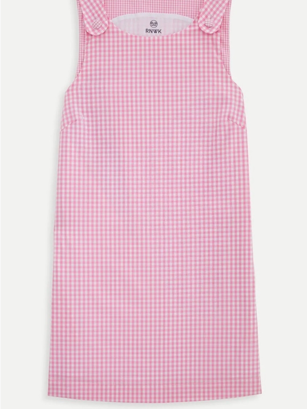 Renwick Sport, NWTs Pink Gingham Sleeveless Shift Dress size small - Picture 5 of 6